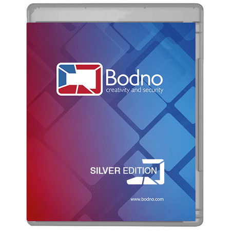 Bodno ID Card Software Program for PC & MAC - Design & Print Photo ID Cards and Gift/Loyalty Cards - Silver (Best Program To Clean Up Mac)