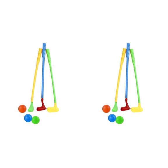 HJQEQVD 2PCS Golf Clubs Children Plastic Toys Leisure Sports Mini Golf Club Set Indoor and Outdoor Golf Toys for Boys and Girls Aged 1-5 Years Old