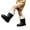 Black, variant on JTieacloth Cute Kids Rain Boots Boys Girls Lightweight Mid Calf Outdoor Boots School Playing Rain Shoes,Sizes 8.5-9
