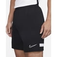 thumbnail image 3 of Nike Dri-FIT Academy Men's Knit Soccer Shorts, Black/White, XL, 3 of 6