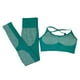 thumbnail image 5 of Conjunto de entrenamiento para mujer, pantalones de fitness, yoga, fitness, sujetador deportivo acolchado, top corto METRO, 5 of 9