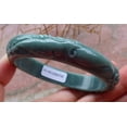 thumbnail image 3 of Certified Hand Carved Green 100% Natural Myanmar Burma A JADE Jadeite Phoenix Circle Bangle Bracelet 59mm, 3 of 11