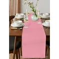 thumbnail image 2 of Pink Table Runner Pure Pink Tablerunners 13 x 36 Inch, Table Decorations Tabletop Scarf for Summer Gathering Holiday Farmhouse Kitchen Dining Decor, 2 of 6
