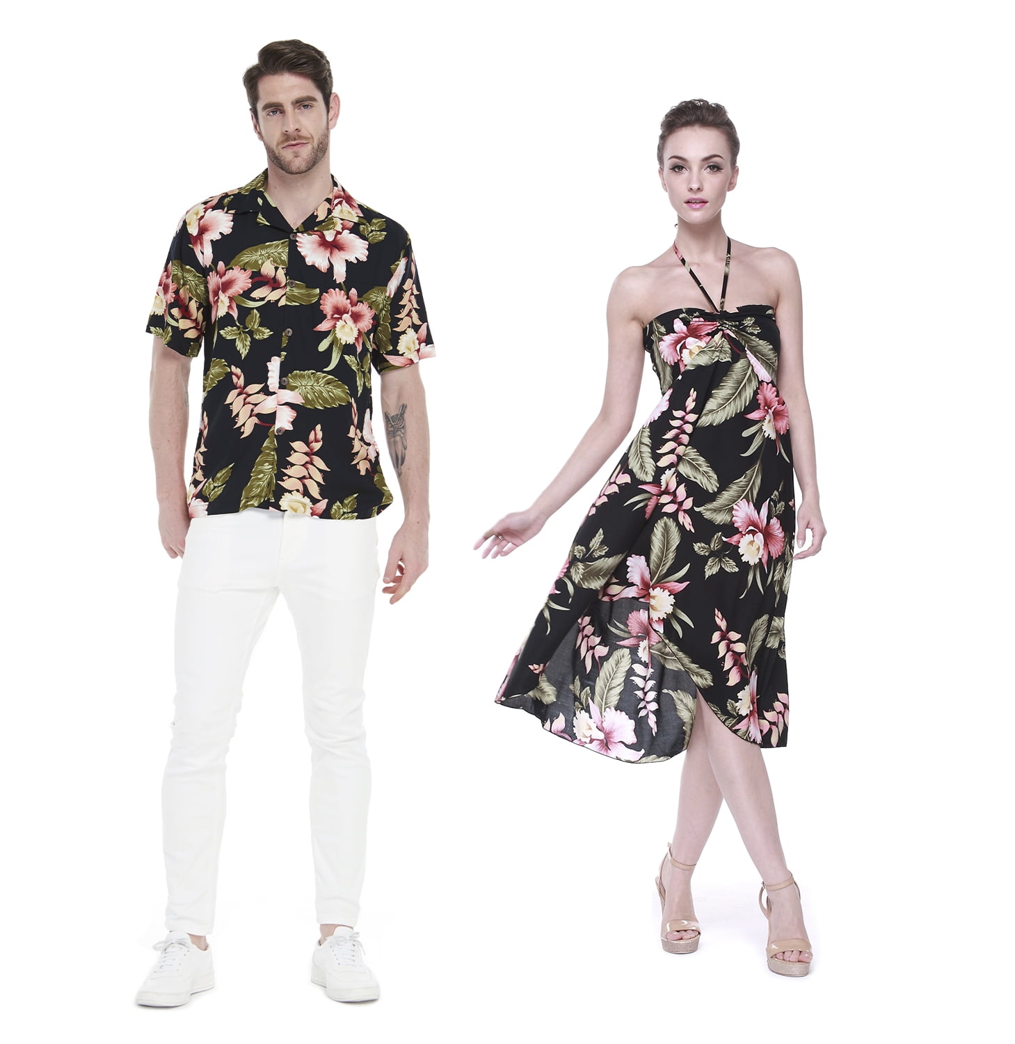 hawaiian couple dress