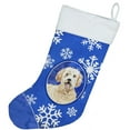 thumbnail image 2 of Goldendoodle Winter Snowflakes Christmas Stocking, 2 of 3