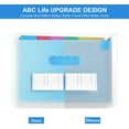 thumbnail image 3 of ABC life Accordian File Folder Organizer Letter Size Expanding File Folder 13 Poches, A4 Portable Document Paper, 3 of 5
