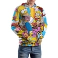 thumbnail image 6 of Simpsons Sweatshirts Casual Pullover Hoodie Jacket Unisex Hooded Activewear 3D Printed Long Sleeve Sweater with Pocket 6XL, 6 of 8