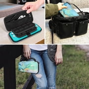 Fintie Carry Case for Nintendo Switch Lite 2019 - [Shockproof] Hard Shell Protective Cover Travel Bag with 15 Game Card / 2 Micro SD Card Slots, Inner Pocket for Switch Lite Console, Emerald Marble