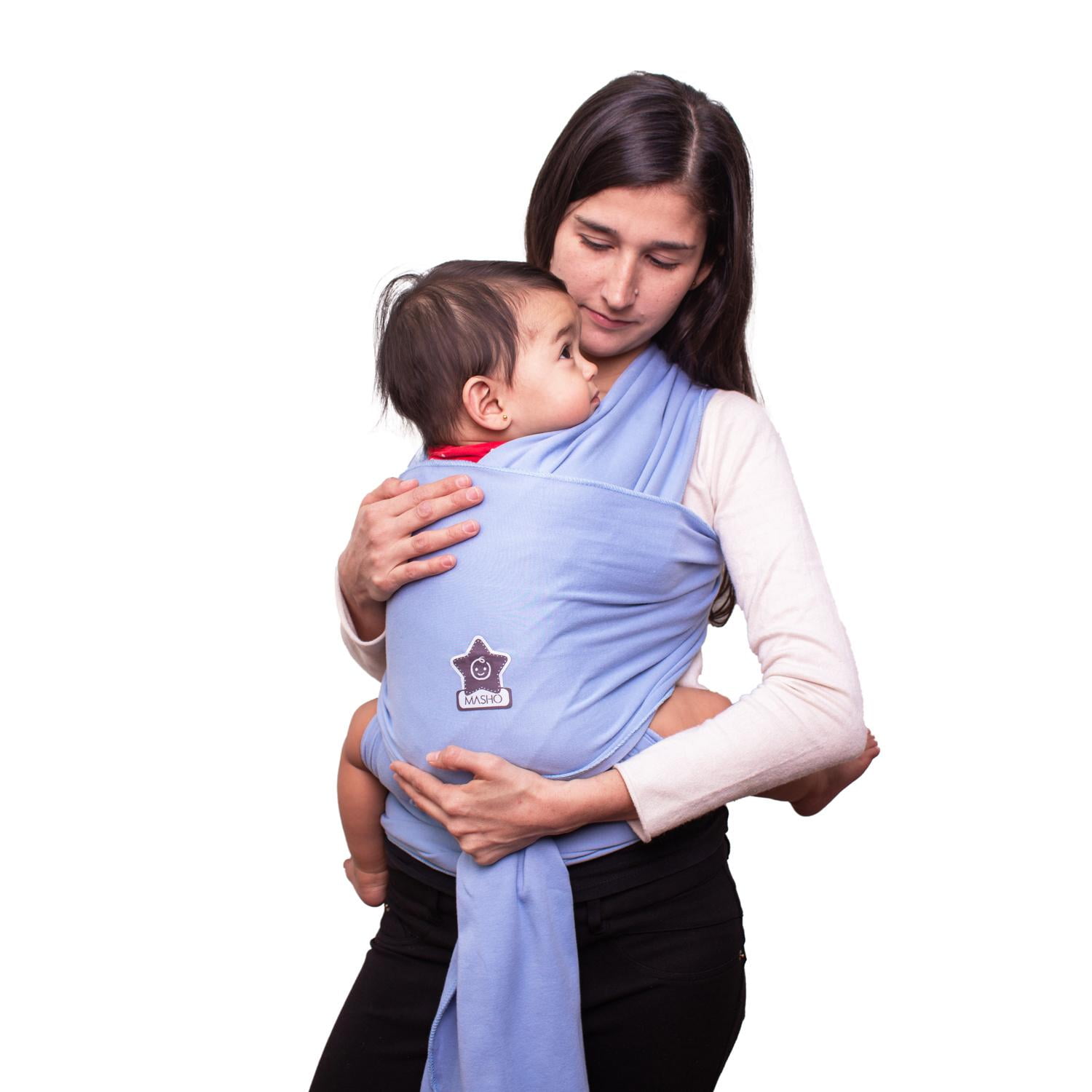 Fular Rebozo Para Bebé Elástico, Elegante Wrap Portabebés azul - Main Image