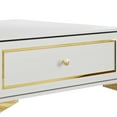 thumbnail image 4 of Castle Place Glam Coffee Table with Storage, White, 4 of 8