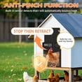 thumbnail image 4 of Automatic Chicken Coop Door - Aluminum Auto Chicken Coop Opener with Anti-Pinch Sensor, Battery Powered Chicken Door with Smart Timer & LCD Display, Waterproof, 4 of 7