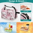 thumbnail image 4 of DIXRUYEE Lunch Bag Double Deck Lunch Cooler Box Fashion Pink Puppy Paradise Pattern, 4 of 7