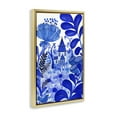 thumbnail image 3 of Stupell Industries Whimsical Blue Folk Garden Architecture Painting Gold Floater Framed Canvas Art Print Wall Art, 21 x 31, 3 of 9