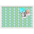 thumbnail image 2 of PinPix 24x16 Custom Cork Bulletin Board Floral Green Leaf Poster Board Has a Fabric Style Canvas Finish, Framed in Floral Green Leaf, by ArtToFrames (PinPix-554), 2 of 6