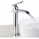 thumbnail image 1 of Chrome Basin Faucet Bathroom Waterfall Mixer Taps (High), 1 of 5