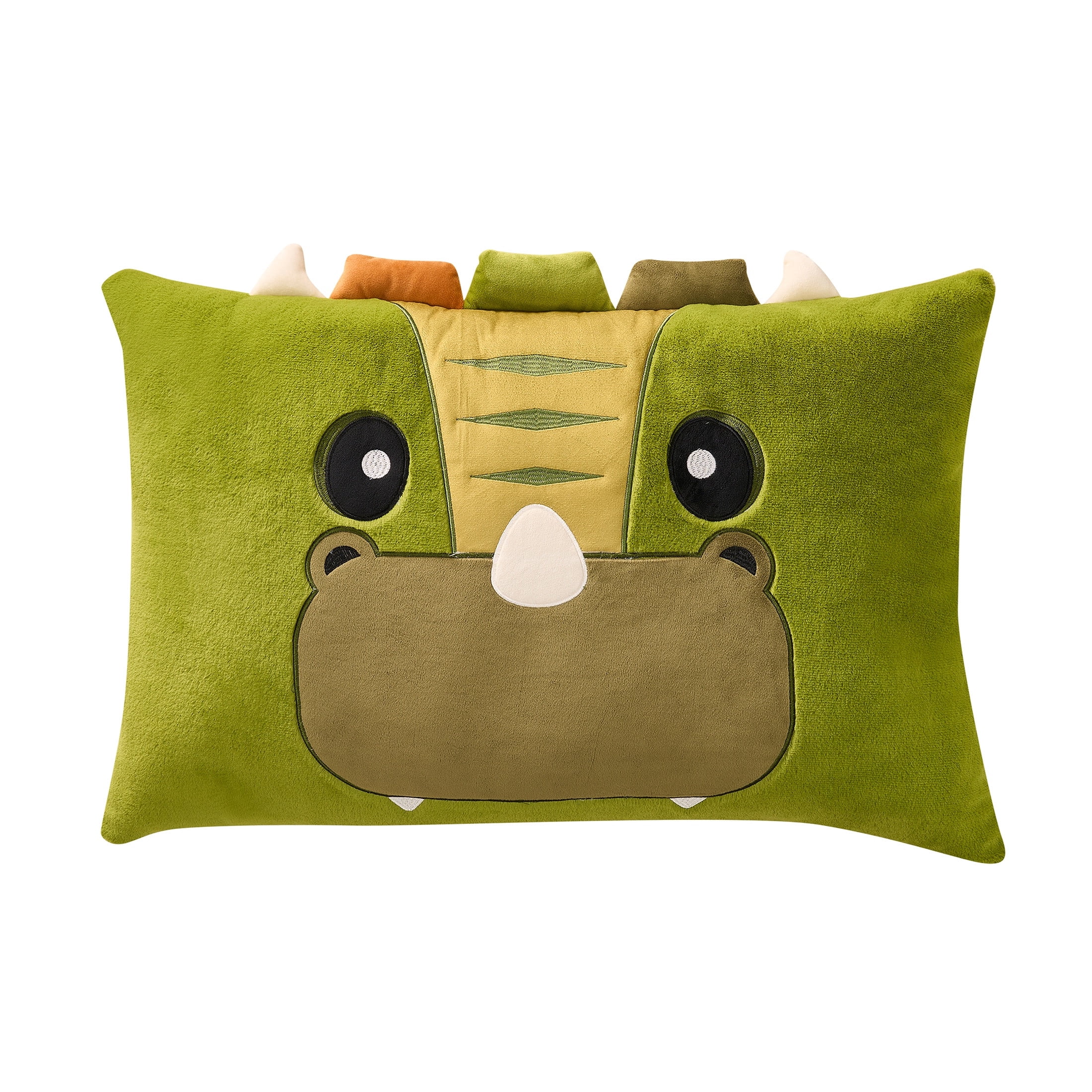 Olivia & Finn 20" x 30" Green Dino Kids Decorative Body Pillow