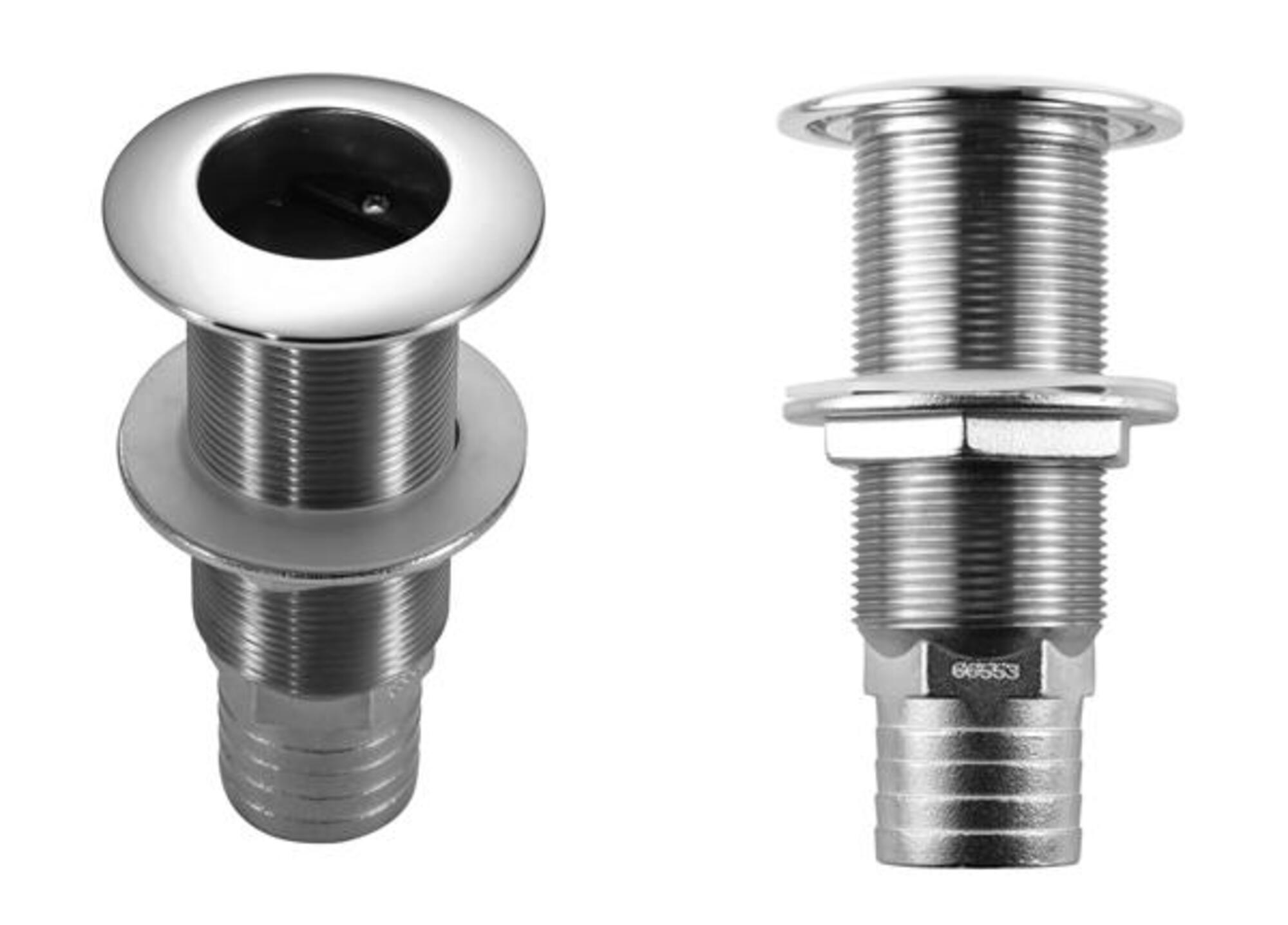 Attwood Thru-Transom Scupper, 1-1/2", Stainless Steel