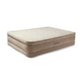 thumbnail image 1 of Intex Ultra Plush Fiber Tech Airbed Air Mattress Bed with Built In Pump, Queen, 1 of 12