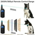 thumbnail image 6 of Dog Training Collar, 2 Receiver Rechargeable Dog Shock Collar for 2 Dogs, with 4 Training Modes Light Static Shock Vibration Beep, Waterproof Long Range Remote for Small to Large Dogs, 6 of 7