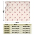 thumbnail image 4 of XMXY Fleece Throw Blanket for Couch, Romantic Love Hearts Lightweight Plush Fuzzy Cozy Soft Bed Blankets and Throws for Sofa, 40"x30" inches, 4 of 8