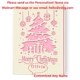 thumbnail image 2 of Personalized Name Christmas Card Merry Christmas Papercut Greeting Card with Envelope Novelty Gift for Family Friends, 2 of 6