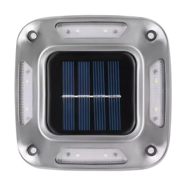 Maytalsory Solar LED Driveway Lights Durable And Energy-saving Solution Zero Electricity Bills Throughout Year white light 1pc