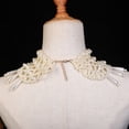 thumbnail image 3 of MANNYA Wedding Dress Necklace Hollow Out Waterdrop Pearl Beaded Pendant Choker Collar, 3 of 7