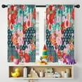 thumbnail image 5 of Blackout Kids Curtains,Pioneer Flower Floral Print Pattern Childrens Insulated Curtains Set Of 2,Bedroom Essentials,Toddler Room Decor 42"x54", 5 of 5