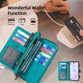 thumbnail image 2 of iPhone 11 Wallet Case,iPhone 11 Case with card Holder,Multi-function Wallet Case,2 in 1 Detachable Magnetic Wallet Case with Card Holder,PU Leather Flip Cover with Lanyard,13 Card Slots,Black, 2 of 15
