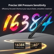 VEIKK VK1060PRO Drawing Tablet 10x6 inch with 2 Scroll Wheels,6 Hot Keys for Window Mac Linux