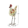 thumbnail image 2 of Deco 79 Metal Rooster Lawn Decor, 10-Inch by 17-Inch, 2 of 2