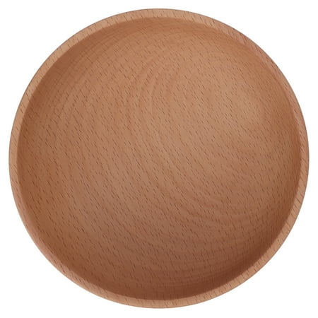 

OTVIAP Round Wooden Bowl Household Beech Wood Bowl for Serving Salad Fruit Dip Sauce Snack Rice Pasta Cereal Ligneous Decorative Bowl