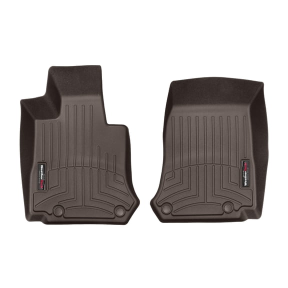 WeatherTech Custom Fit FloorLiners compatible with Mercedes GLC-Class, GLC SUV, AMG GLC 63 Coupe, AMG GLC 63 S, AMG GLC 63 SUV, AMG GLC 43 - 1st Row (Driver & Passenger), Cocoa