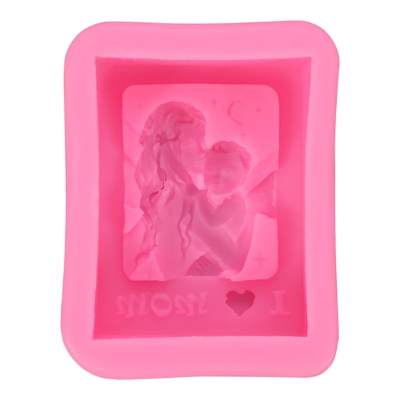 VerPetridure 3D Rose Flower Silicone Molds Mother day Fondant Molds Baby Shaped Cake Molds Silicone Molds Baking Tool For Candy Cake ,Soap Wax Making,Mothers Day Gift Making Party Supplies