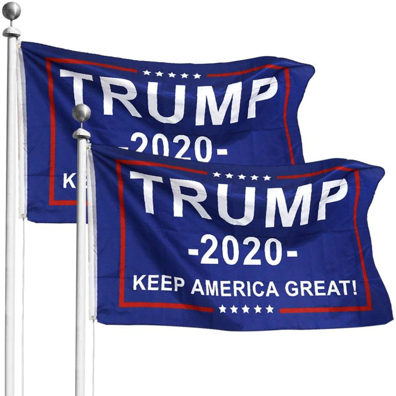 Donald Trump Flag FREE SHIPPING I Proudly Stand For The Flag Sign Poster 3x5' 