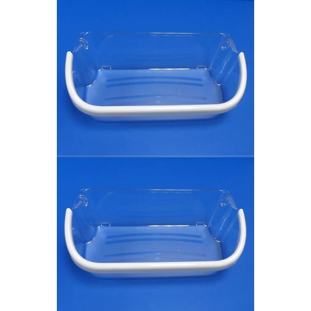 241808205 Compatible with Frigidaire / Electrolux Refrigerator Door Bin Clear ( 2 Pack )