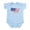 Sky Blue, variant on CafePress - USA Flag Map Body Suit - Baby Light Bodysuit, Size Newborn - 24 Months