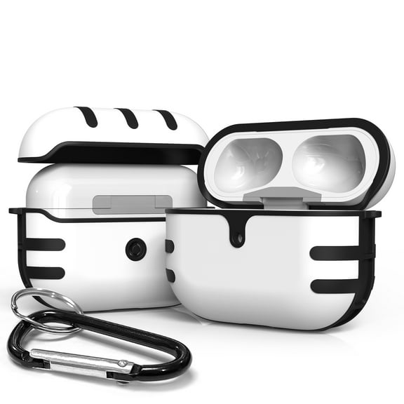 Beyond Cell Duo Shield White/Black White/Black Case Cover Designed for Airpods Pro Charging Case Protection