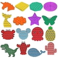 thumbnail image 2 of Push pops burbuja juguete sensorial para necesidades especiales autismo anti estrés (redondo mezclado) Afortunado Sencillez, 2 of 4