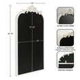 thumbnail image 6 of Kate and Laurel Arendahl Decorative Vintage Arch Chalkboard, 19 x 31, White, Framed Arched Ornate Magnetic Chalkboard for Bedroom Organization or Entryway Decor, 6 of 9