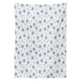 thumbnail image 3 of Ambesonne Floral Tablecloth Rectangular Table Cover, Flourishing Summer Roses, 60"x84", Pale Yellow Blue Violet, 3 of 4