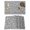 Gray, variant on White Flowers Placemats Set of 6 Gray Background Place Mats Table Mats Kitchen Dining Home Outdoor Party Table Decoration