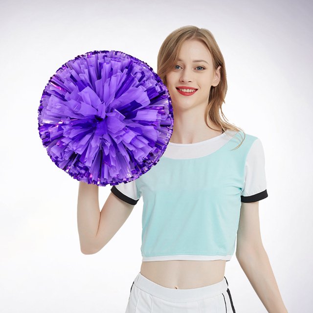 2PCS Cheerleading Handheld Colorful Flowers Sports Activities Performance Cheering Supplies Colorful Lightweight Finger Ring Buckle Design Off Party Dresses for Women Sexy Divorce Party Decorations