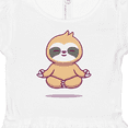 thumbnail image 4 of Inktastic Meditating Sloth Girls Baby Dress, 4 of 5