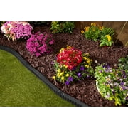 Expert Gardener 2 x 3 Black Recycled Rubber Garden Border Landscape Edging - 8 Pack