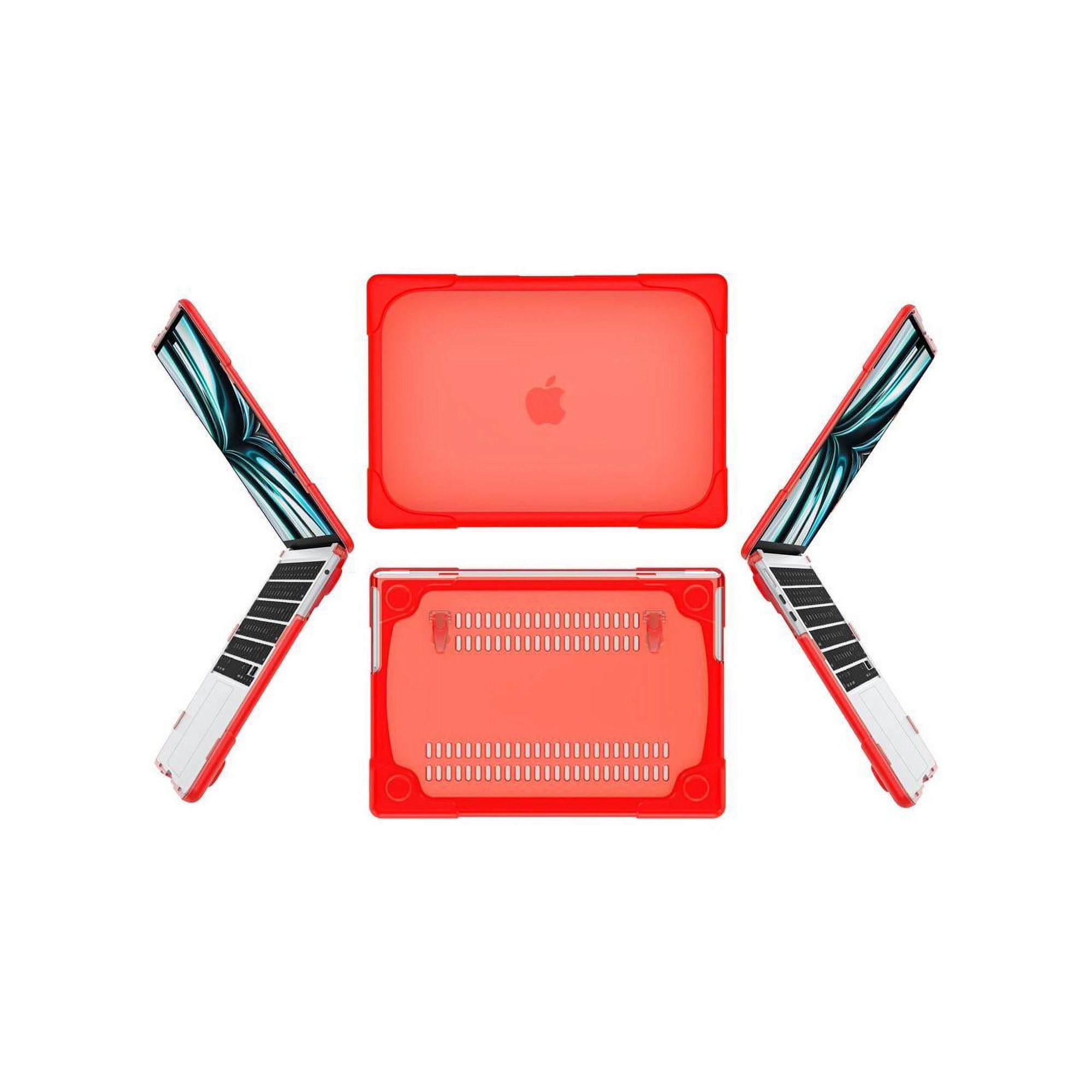 Coque Rigide Avec Support Intégré Pour MacBook Air 13,6" M2/M3/M4 (2022-2025) - Transparente, Marque Pixfab - Neuf