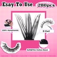 thumbnail image 4 of Kit de extensión de pestañas FANXITON DIY Volume Lash Clusters 40D+50D, 4 of 7