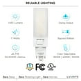 thumbnail image 3 of Luxrite Horizontal PL LED CFL Replacement, 11W, Ballast Bypass, Fits G24D G24Q GX24Q, 3 Color Selectable, 1450 Lumens 4-Pack, 3 of 7