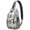Lobster and Se, variant on Llama Sling Backpack, Cute Kawaii Llama Face Cartoon Print Crossbody Bag, Adorable Alpaca Pattern for Travel and Outdoor Activities