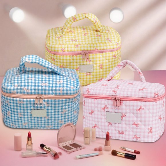 Sentmoon Makeup Bag Cosmetic Bag Makeup Bag Travel Bag Not Including Cosmetics Makeup Cosmetic Bag Travel Organizer for Accessories Shampoo Full Sized Container Toiletries for Travel